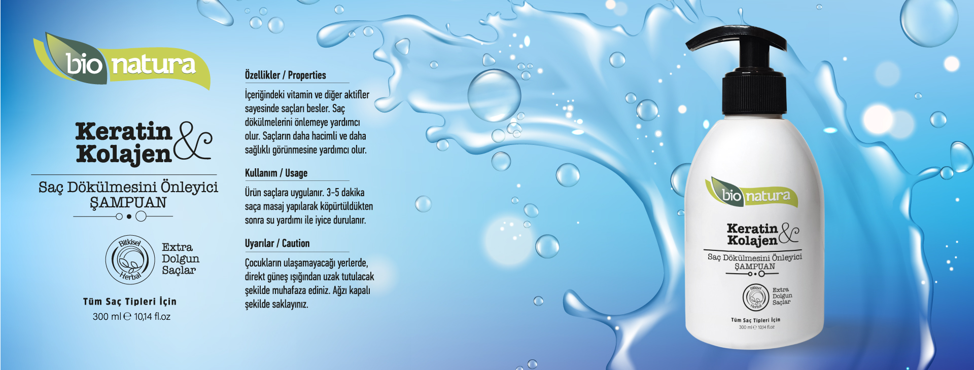 Bionatura Keratin & Kolajen Besleyici Şampuan